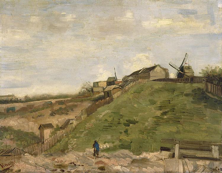  The hill of Montmartre with stone quarry